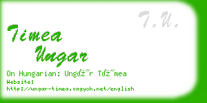 timea ungar business card